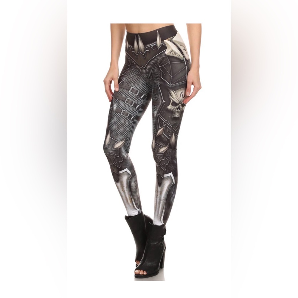 RARE!!!! Poprageous Barbarian 3D Print Leggings - Size Large